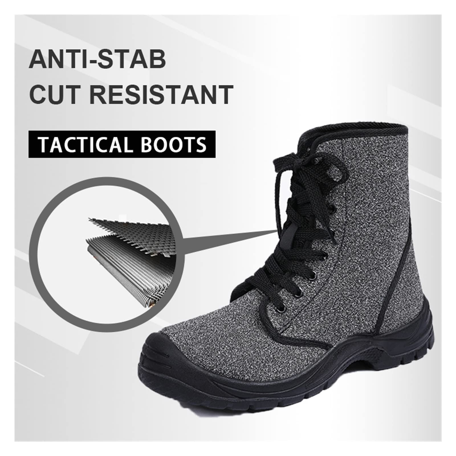 Buty robocze ochronne Buty męskie Outdoor Wodoodporne antykolizyjne Anti-stab Wysokiej jakości wojskowe buty taktyczne(39)