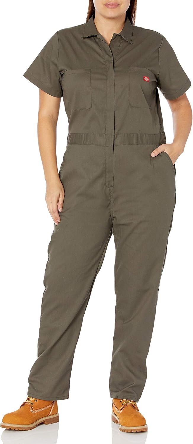 Dickies womens Plus Size Flex Short Sleeve Coverall