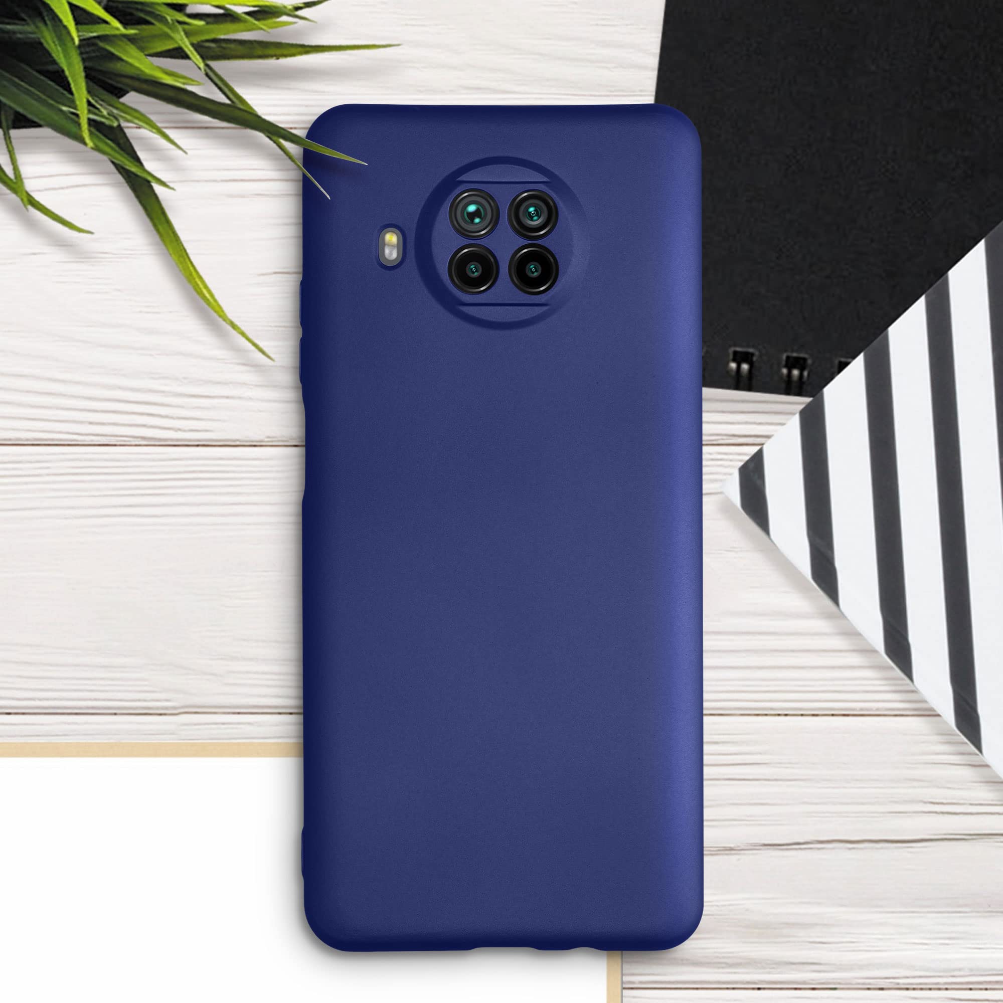 Coque Souple TPU Kwmobile Pour Xiaomi Mi 10T Lite - Protection Anti-choc - Design Effet Métallisé Bordeaux - Accès Aux Boutons - Antidérapante