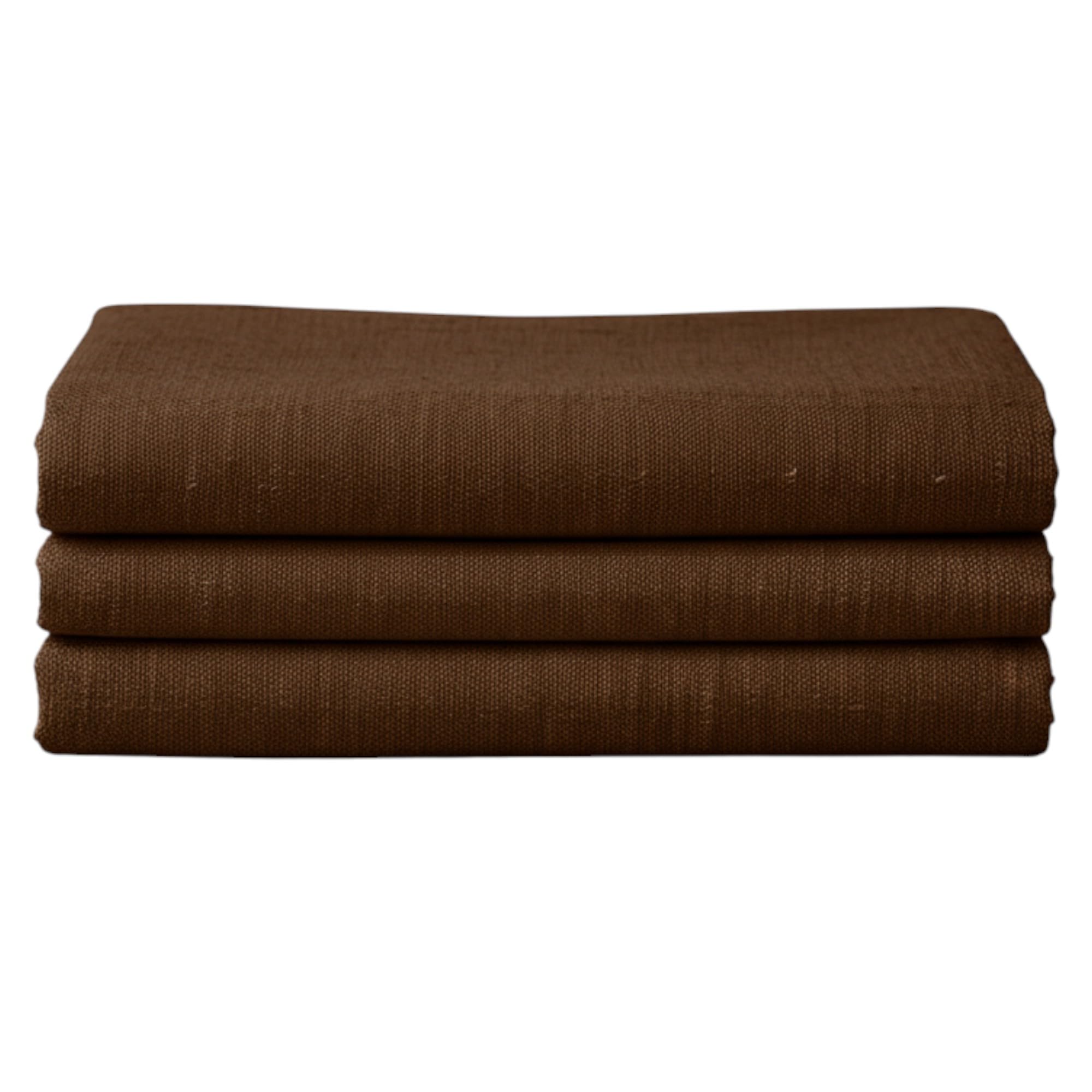 Qashida Premium Linen Fabric for Shirts 1.6 Meters, 60" Wide, Ideal for Full-Length Sleeve Shirts Up to XXL, Coffee Brown