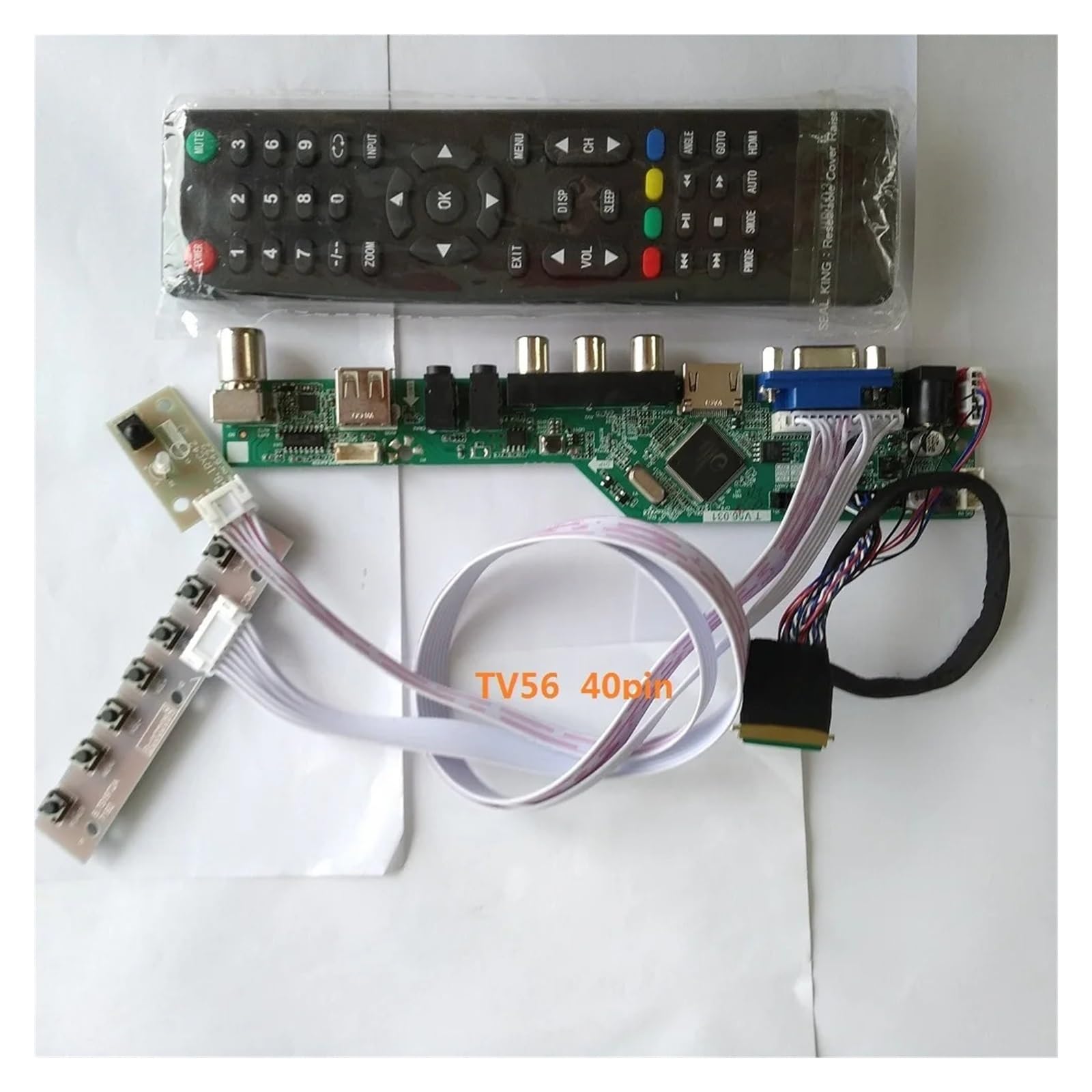 Kit Scheda Driver N173FGE-L23 1600X900 TV LED LCD AV 17,3" Kit Driver EDP Remoto VGA | Schermo pannello LVDS a 40 pin USB compatibile HDMI EDP