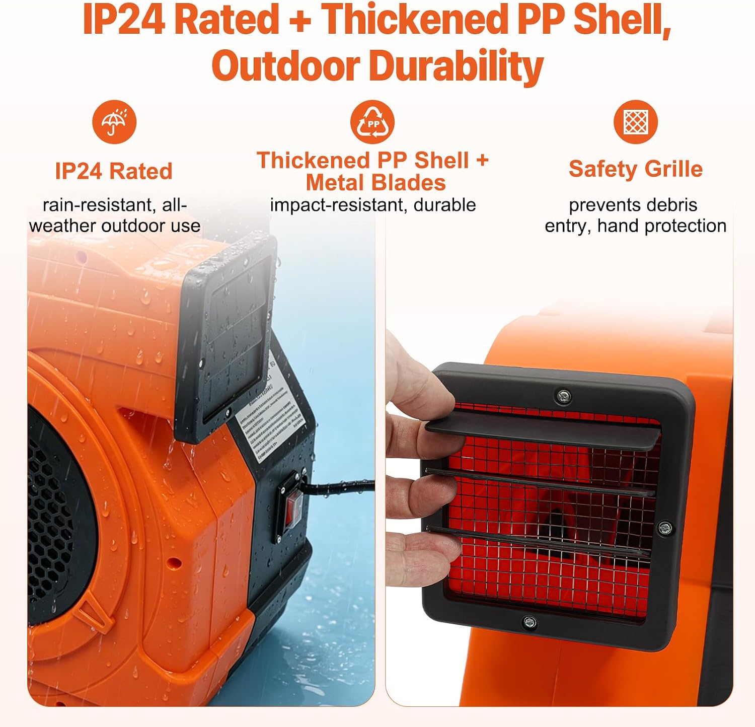 Air Supply, 3 Hp Commercial Air Blower, Portable Handle, 3hp Commercial Inflatable Bounce House Blower, Cyclone Pool Line Blower, for Inflatable Paint Booths, Outdoor Inflatable Bounce Houses