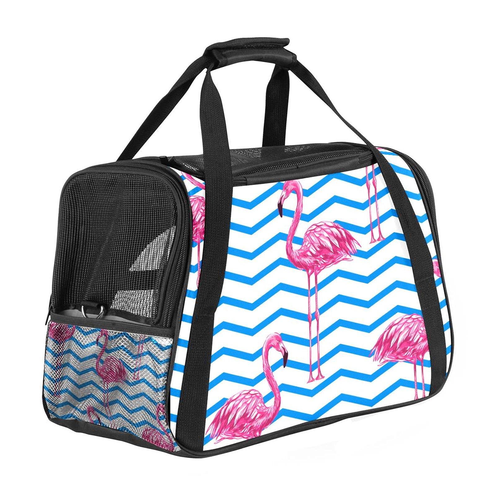 Sac pour animal domestique fleuri pour réduire le stress en voyage