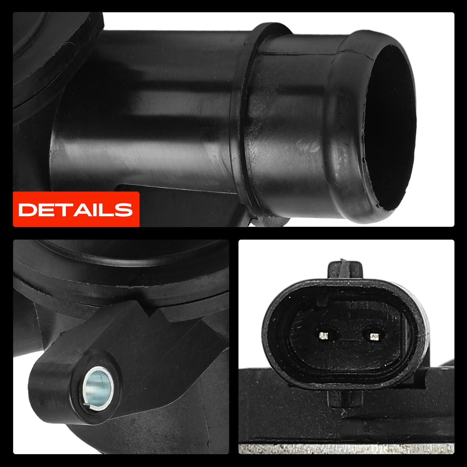 Frankberg Termostato de refrigerante 95°C 6512000615 | Compatible con: Autobús Vito W639, Viano W639, Clase S V222 W222 X222, Sprinter 35-T Caja B906, Clase M W166