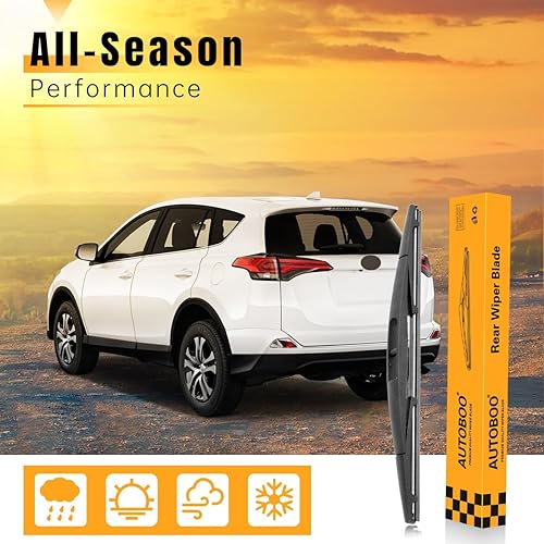 Miniatura 8 de AUTOBOO Repuesto de limpiaparabrisas trasero de 12 pulgadas para Mitsubishi Outlander 2020-2007 Suzuki Aerio 2007-2004 Toyota Corolla Hatchback