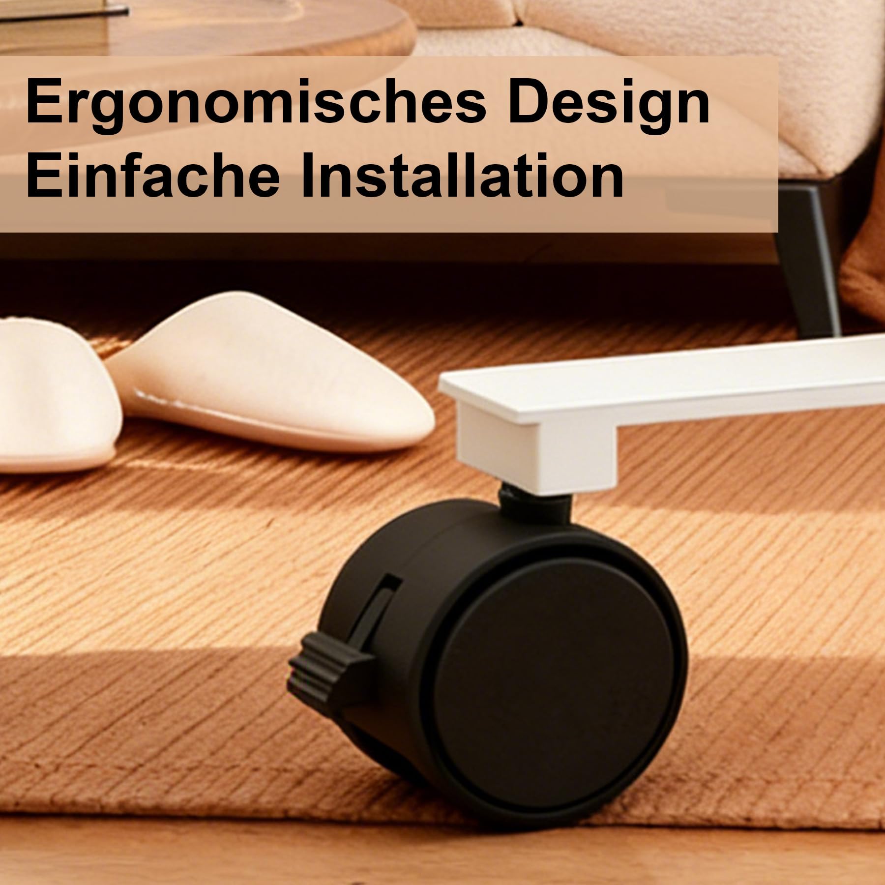 Freistehende Standfüße für Infrarotheizung mit Räder Eisen Standfuß geeignet Heizplatten Flachstrahler Elektroheizung Nutzung beweglich machen Weiß Zubehör (2er Pack)