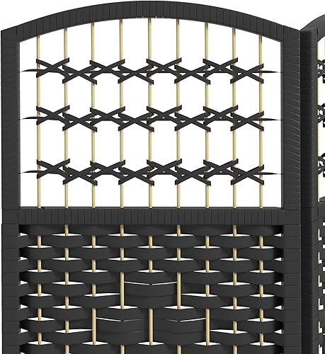 Miniatura 6 de HOMCOM Divisor de habitación de 6 paneles, pantalla de privacidad plegable, separador de habitación de 5.6 pies, divisor de pared de división