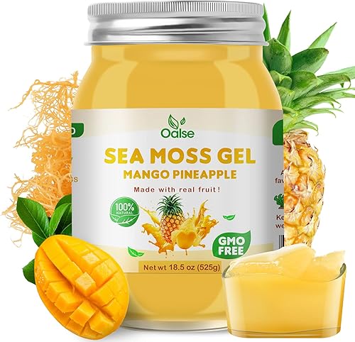 Miniatura 40 de Gel de musgo marino de 15 onzas, gel natural de masa marina irlandesa artesanal con 92 minerales y vitaminas, sin OMG, sin gluten, vegano, defensa