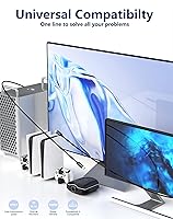 Vista 7 de Cable Thunderbolt 4: USB4-2.6 pies/2.6 ft, 100 W/40 Gbps, pantalla 8K, puerto tipo C compatible con Thunderbolt 3/2, USB-C a USB-C, certificado