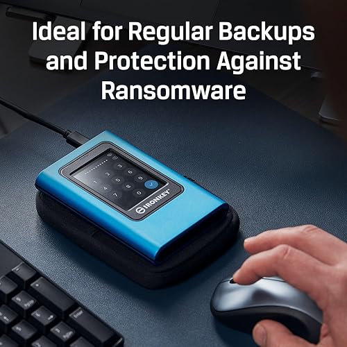 Vista 19 de Kingston IronKey Vault Privacy 80 1.92TB SSD externo FIPS 197 XTS-AES 256GB cifrado PIN de pantalla táctil Protección de datos segura