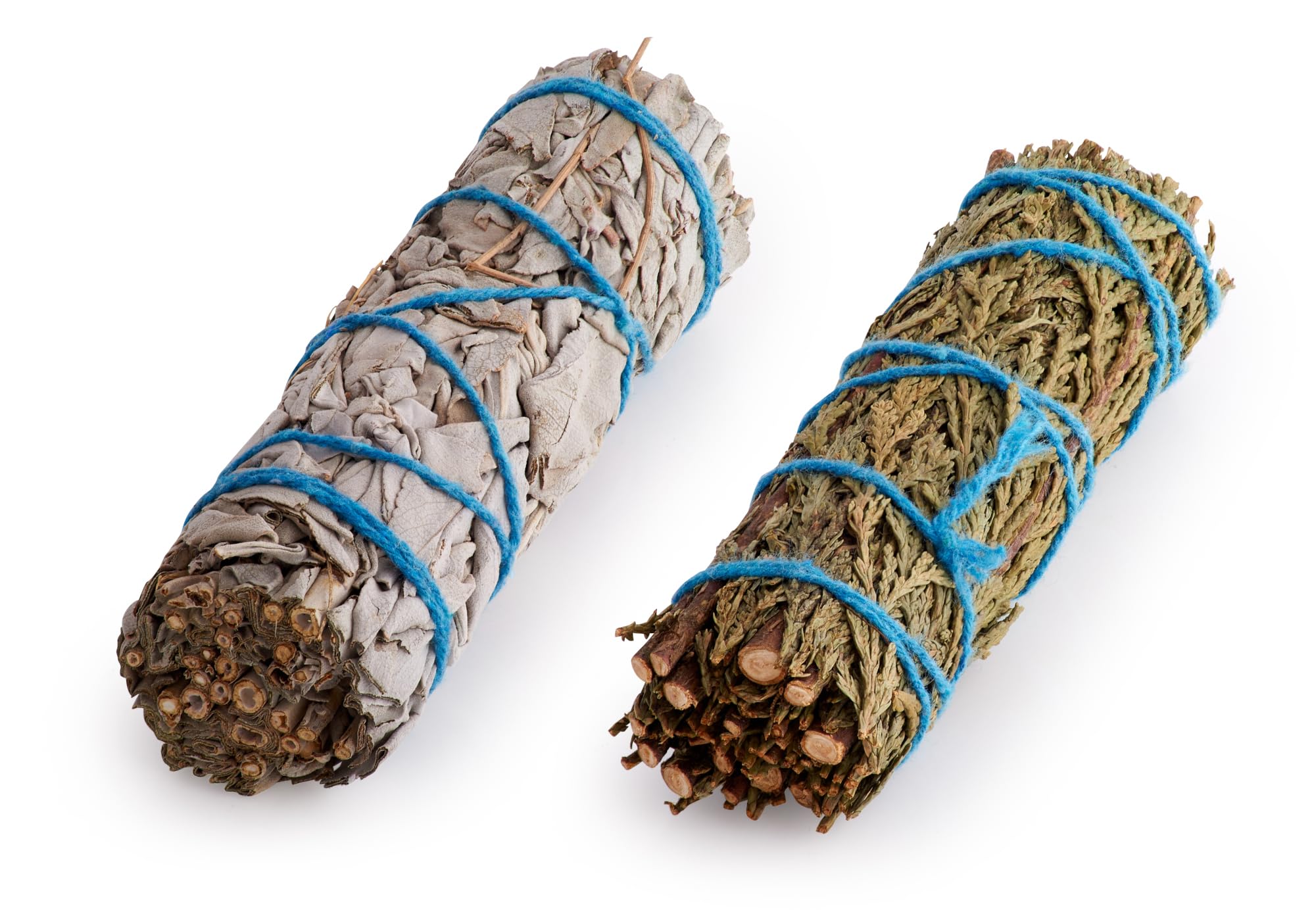 Californian White Sage and Cedar Smudge Sticks 4 Inch Meditation-Mindfulness-Healing-Spiritual-Well Being (Californian White Sage and Cedar)