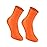 Rainbow Socks - 1 pair of DIABETIC Elastic Cotton Socks for SWOLLEN FEET, Orange S