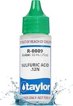 Taylor R-0009 Sulphuric Acid .12N 3/4 oz