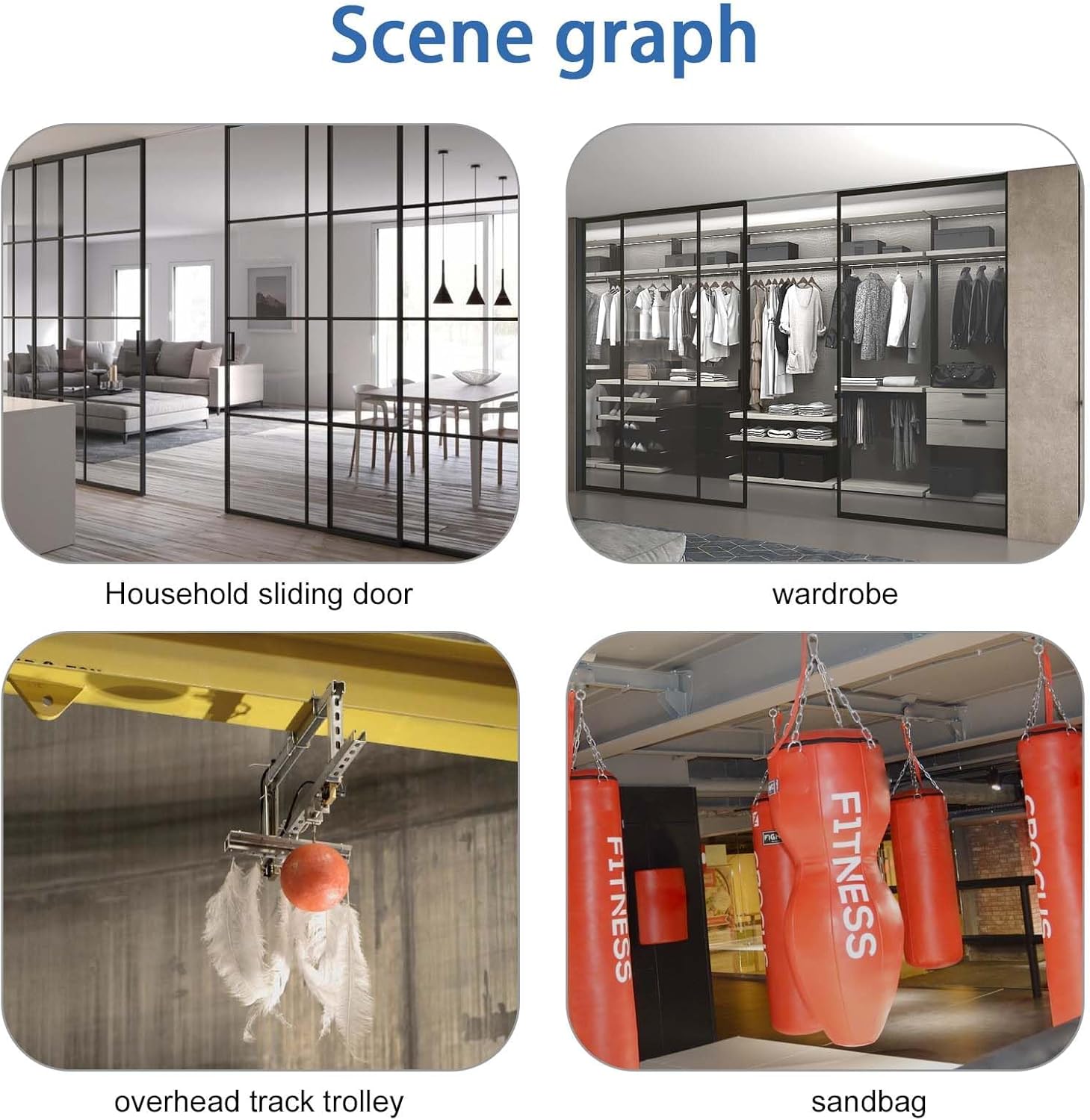 P2950-EG 4 Wheel Trolley Assembly,Stable Welded Roller Trolley for Unistrut Trolley 1-5/8" Wide and All 1-5/8" or Taller Strut Channel (4Pack)
