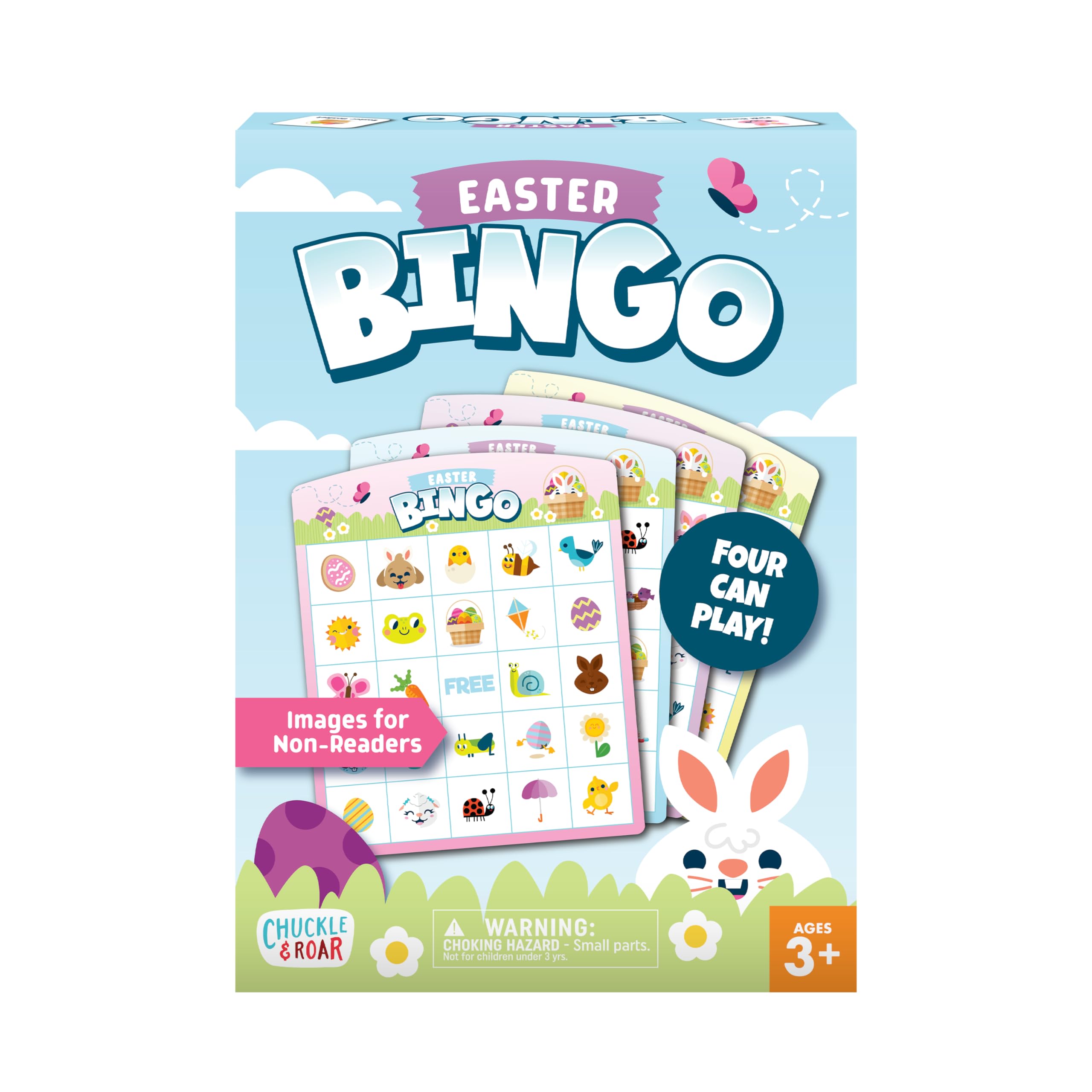 Chuckle & Roar - Easter Bingo - Family Game Night Fun - Spring Themed Classic Game - Great for Preschool Learning - Ages 3 and Up