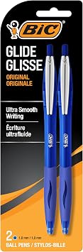 BIC Ball Pen, Medium Point, 0.7mm, Blue, 2ct