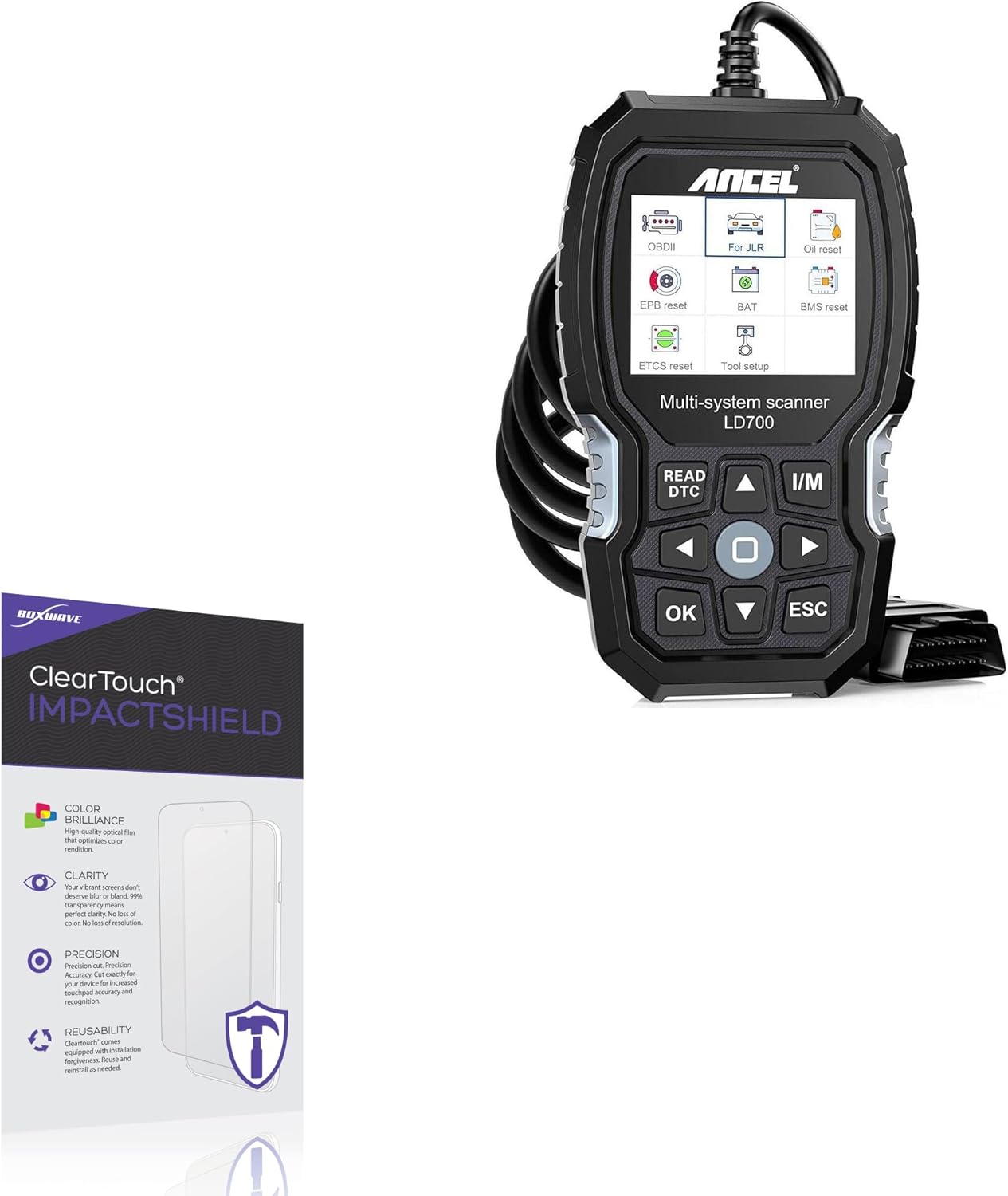 BoxWave Screen Protector Compatible with Ancel LD700 (2.8 in) - ClearTouch ImpactShield (2-Pack), Impenetrable Screen Protector Flexible Film