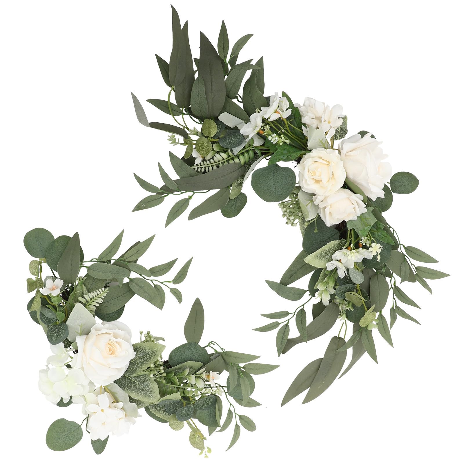 Arche de mariage en roses blanches HANABASS décor de cérémonie extérieur