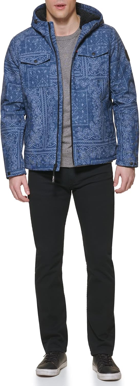 Levi's Men's Soft Shell Two Pocket Hooded Trucker Jacket