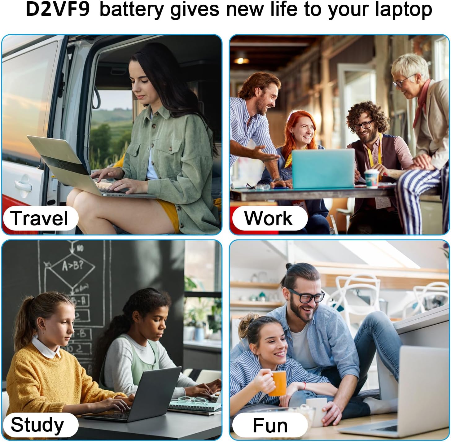 BND 45WH D2VF9 Laptop Battery Replacement for Replacement for Dell Inspiron 15 7547 7548 D2VF9 PXR51 0PXR51 11.1V