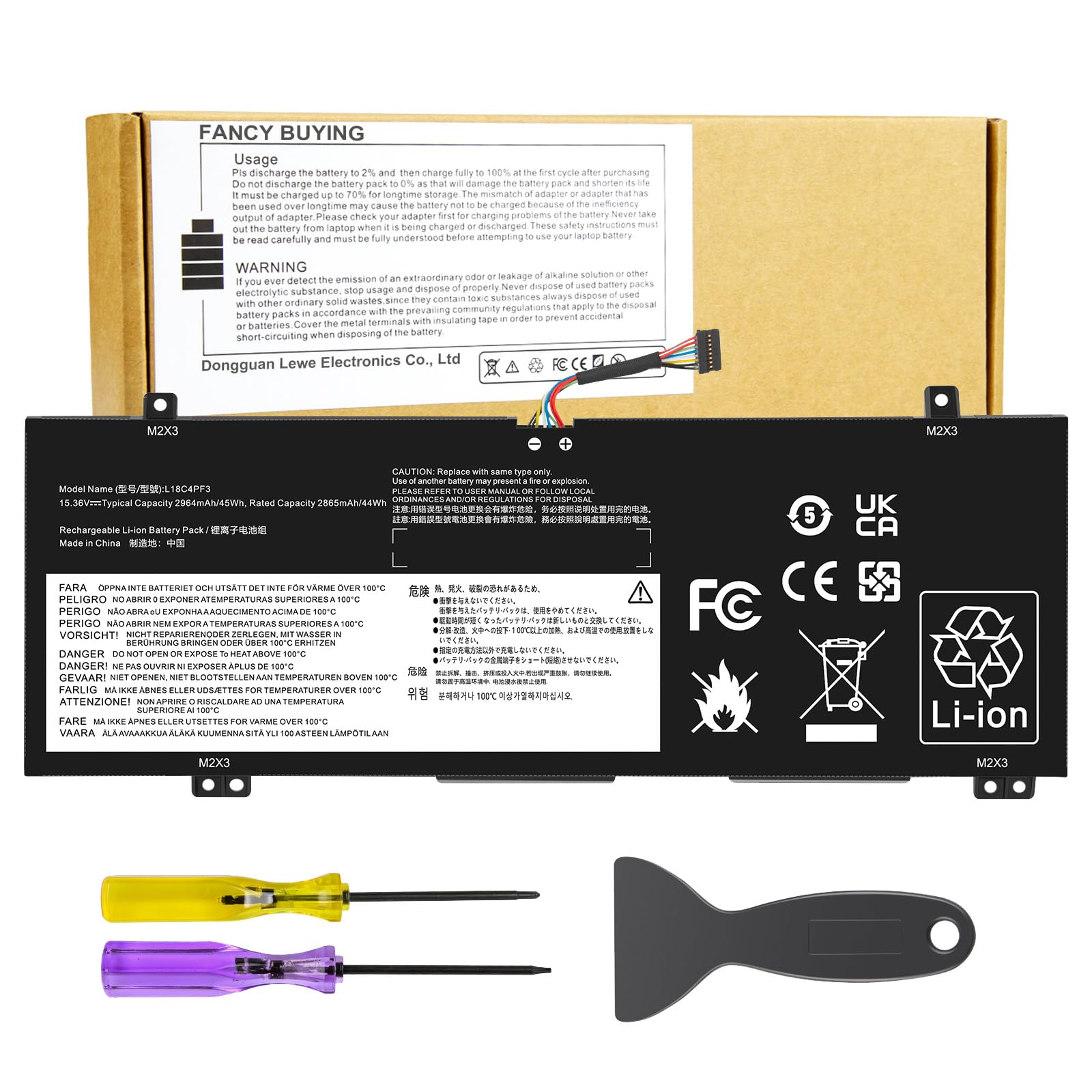 L18C4PF3 L18M4PF3 L18M4PF4 L18C4PF4 Laptop Battery for Lenovo ideapad C340-14API C340-14IML C340-14IWL S540-14API S540-14IML S540-14IWL Flex-14IML Flex-14API 81SS000DUS 81SS0005US 5B10T09081