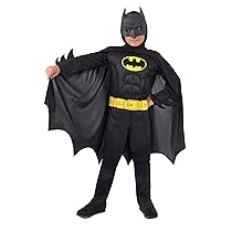 Ciao- Batman Dark Knight Costume Bambino Originale DC Comics (Taglia 3-4 Anni) con Muscoli pettorali Imbottiti, Colore, 11671.3-4