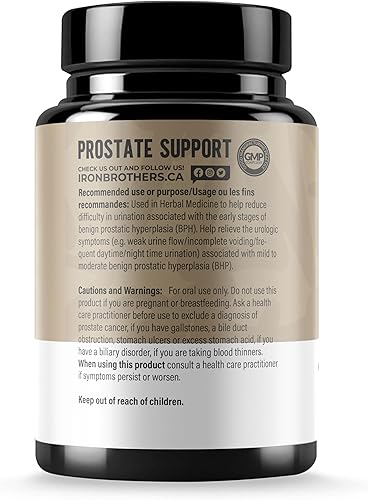 Miniatura 2 de Iron Brothers Supplements - Suplementos para la salud de la próstata para hombres - Apoyo para hombres con Pygeum & Saw Palmetto - Salud de la
