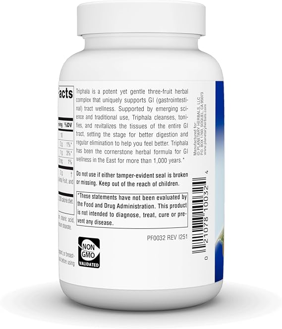 Planetary Herbals Triphala 1000mg - 90 Tablets