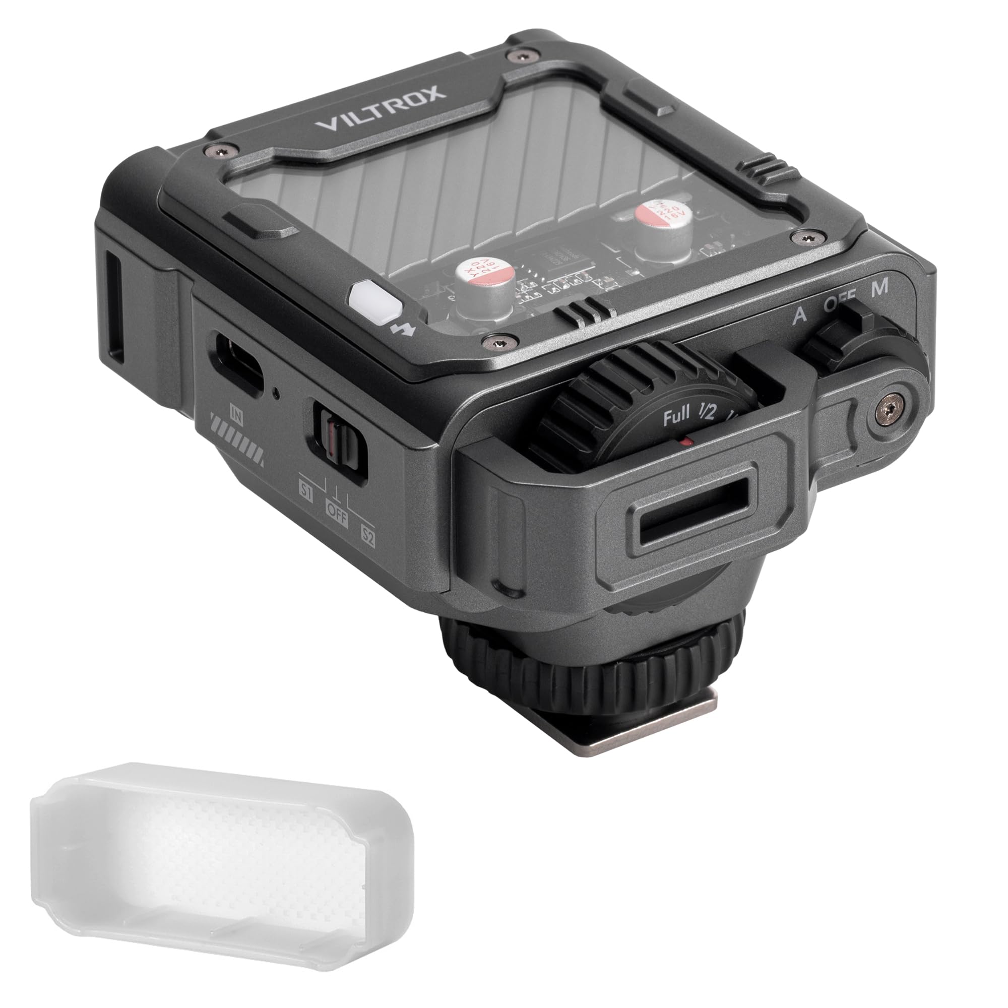 VILTROX Spark Z3 TTL Mini flash de cámara para Fuji, linterna pequeña de 6500 K, flash GN16 de alta potencia con tiempo de reciclaje ultrarrápido de 0.1-1s, TTL Auto con control de alimentación manual