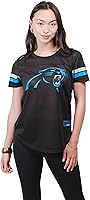 Vista 12 de Ultra Game Women's NFL Official Soft Mesh Varsity Stripe T-Shirt Blanco