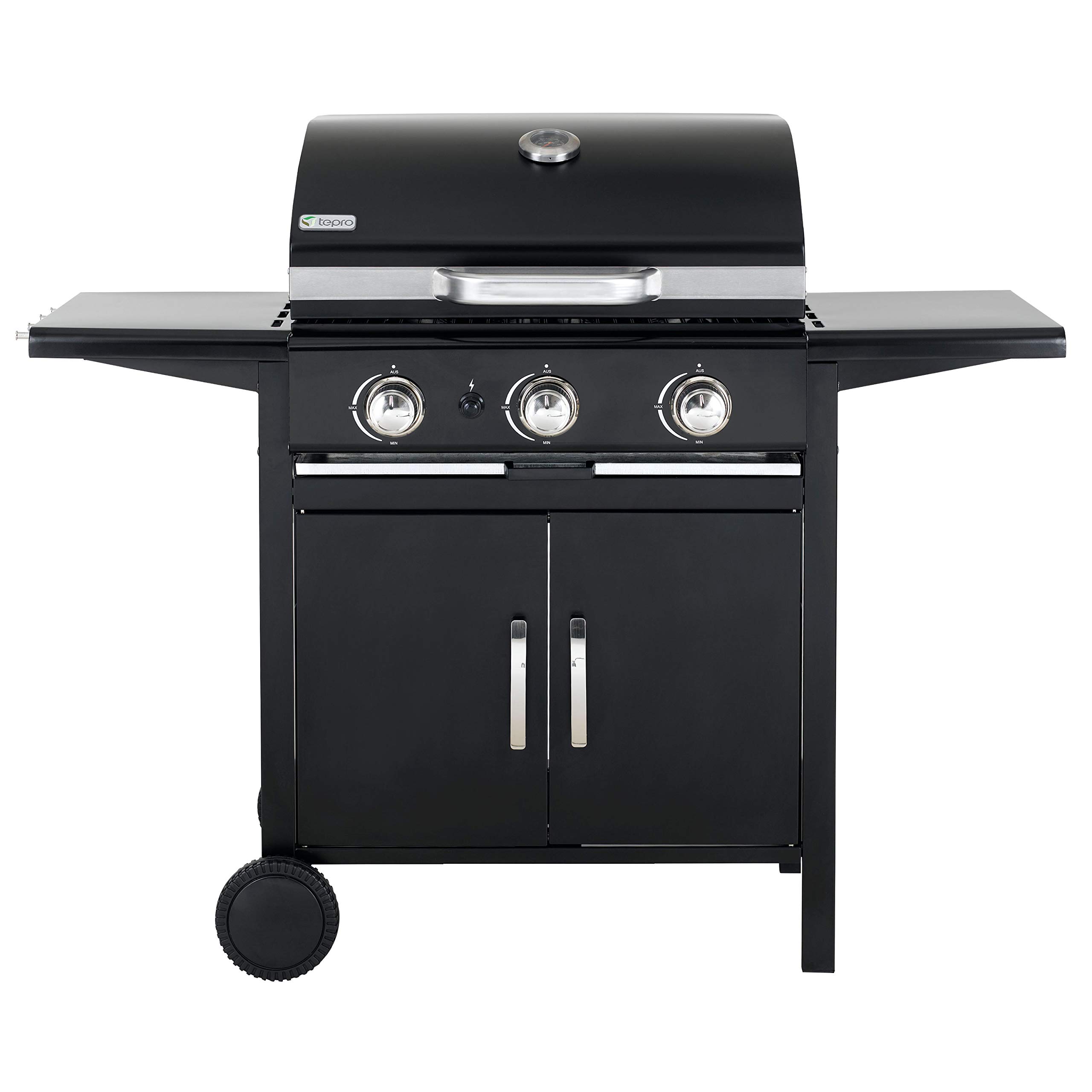 Tepro 3152UK Mayfield 3 Burner Gas BBQ - Black