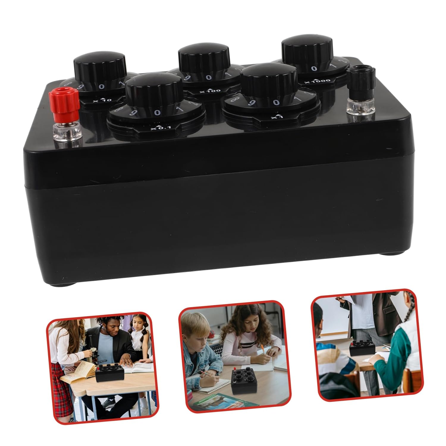 Mobestech Adjustable Resistance Box 0-9999 Ohm 0.1ω Accuracy Portable Physics Experiment Equipment