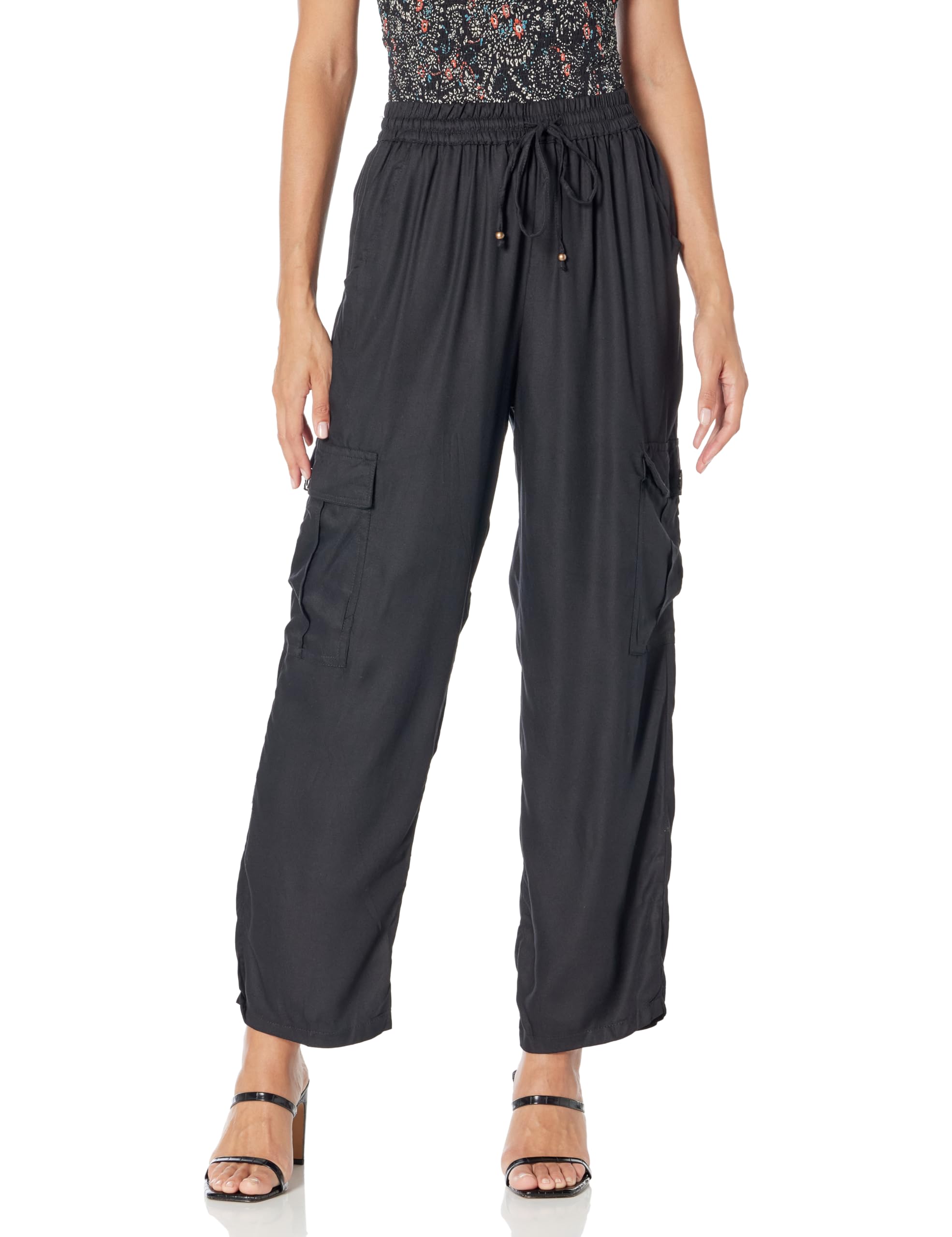 Angie Womens Angie Womens Cargo Pocket Straight Leg Pants