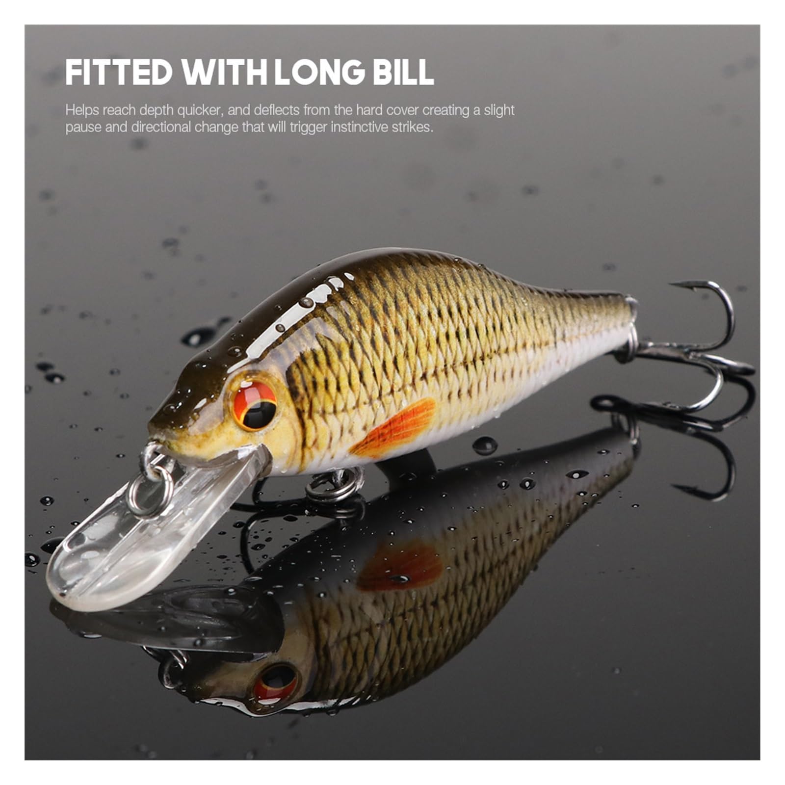 5pcs for Wobblers Minnow Fishing Lure Set 7cm 11g schwimmende Minnow Köder Kit Künstliche Köder Kurbelköder (Color : Set A)