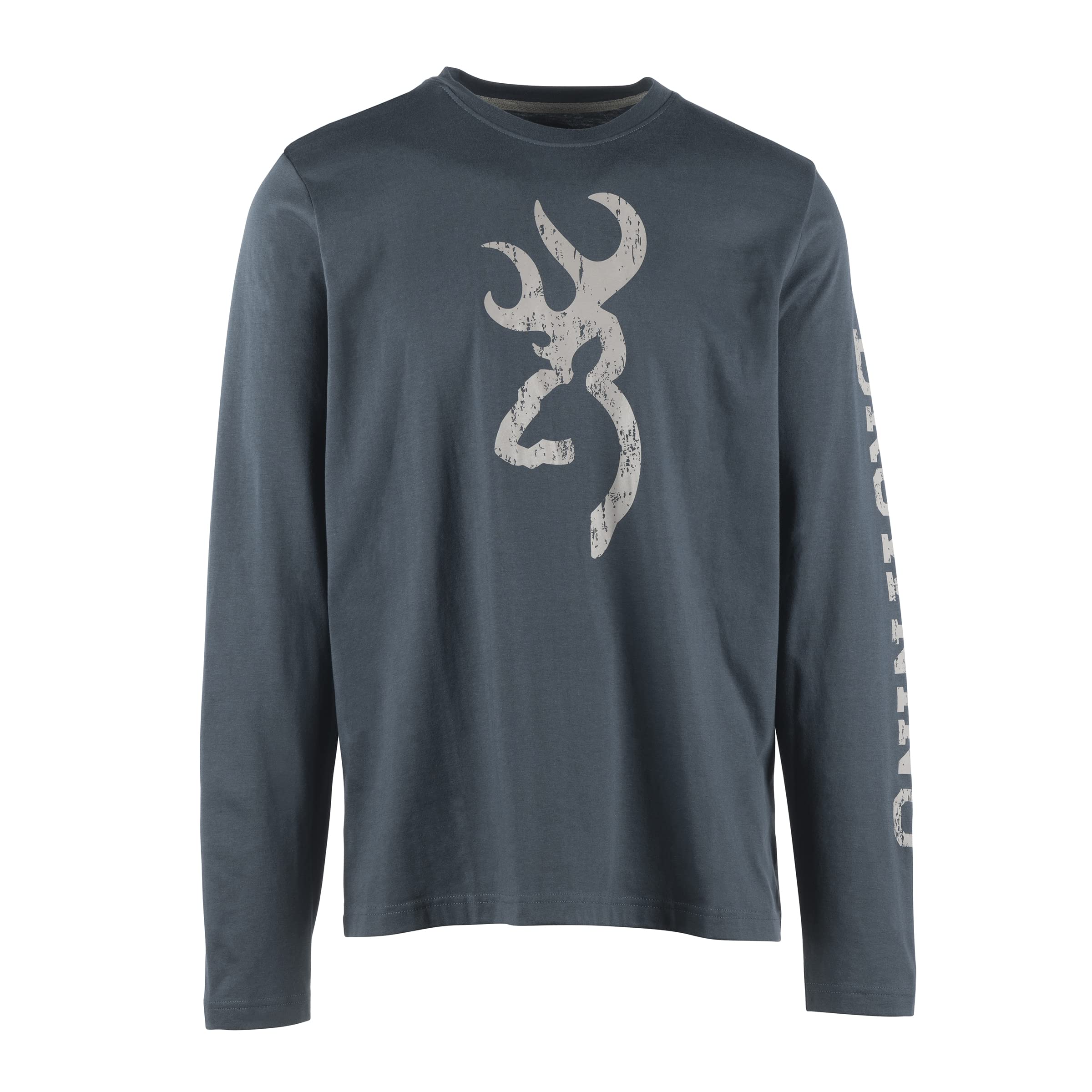 Browningmens Logan Long Sleeve T-shirt, Soft Jersey Fabric Signature Buckmark Tee T-Shirt