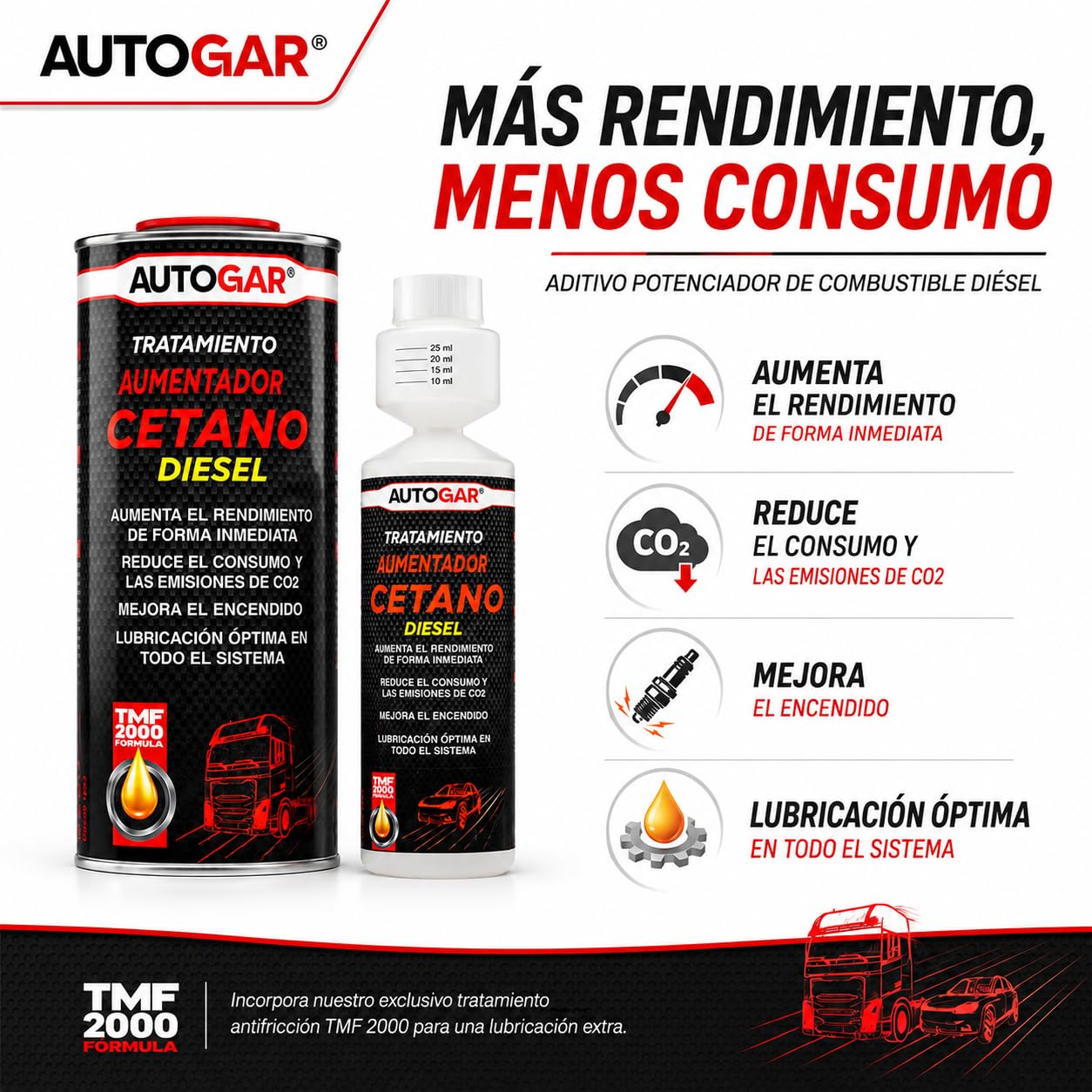 Aumentador cetano Diesel (1L) | Ref. 12139