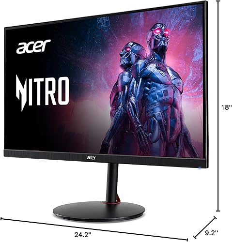 Miniatura 15 de Acer Nitro 27" WQHD 2560 x 1440 PC Gaming IPS Monitor AMD FreeSync Premium hasta 180Hz Actualización 0.5ms DCI-P3 95% 1 puerto de pantalla 1.2 y 2