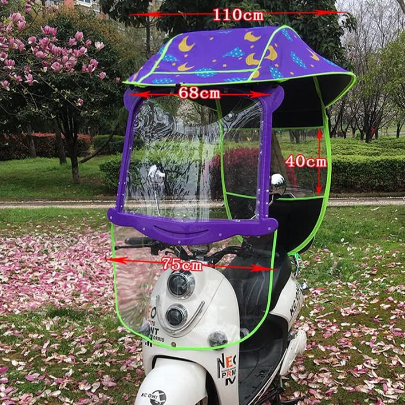 Copertura Parasole Universale per motociclette elettriche, Ombrello per Scooter, Parasole per Mobilità e Copertura Antipioggia, Copertura Impermeabile per Scooter, Copertura per Batteria, Te