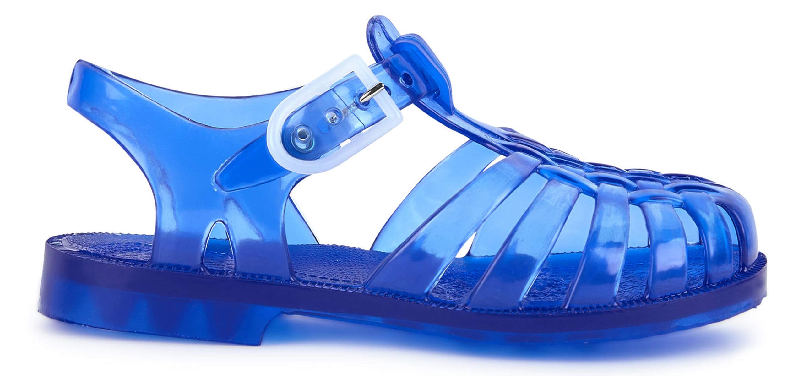 Meduse - Sandales en Plastique Bleu translucide - Bleu