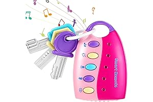 Skylety Play Keys for Toddlers - Musical Smart Remote Key Toy Fake...