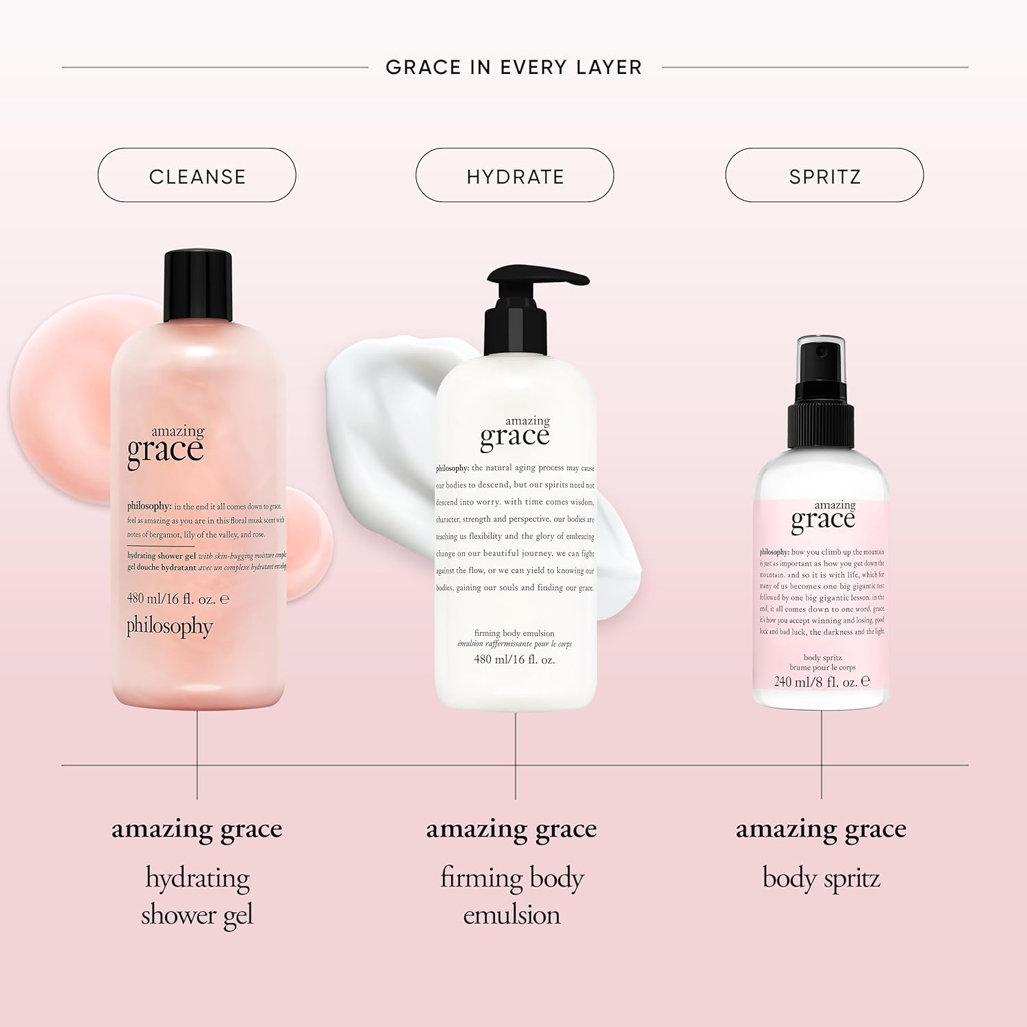 philosophy amazing grace body spritz, 8 Fl. Oz. - Image 3