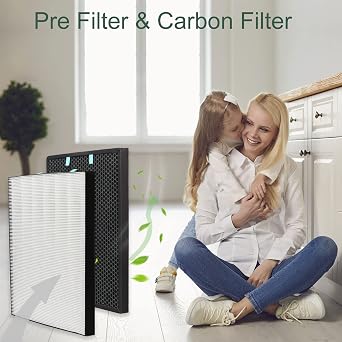 Replacement 400 Filter for Bissell Air400-2521 Pre, 2520 Active Carbon Filter, Compared to Part 2521, 2520