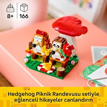 LEGO Hedgehog Picnic 40711, Toy Making Set for Boys and Girls, Birthday Gift Idea (166 Pieces)