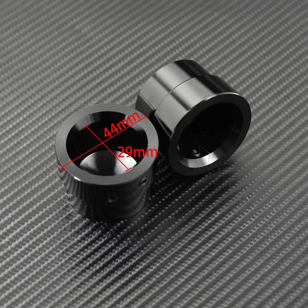 Coperchi per dado dell'asse anteriore e posteriore per moto, compatibili con Harley Dyna 2008-2017, Softail 2008-2023, nero, 4 pezzi