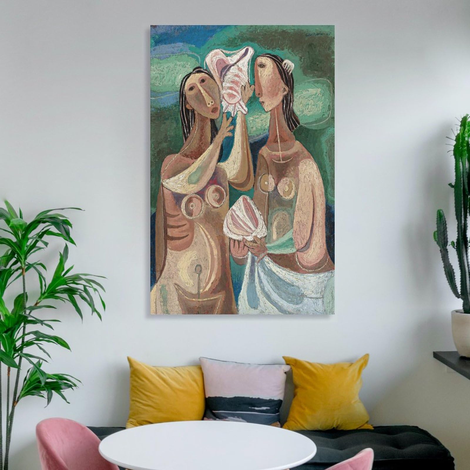 KOOHTAA Mario.. Carreño - Póster artístico de chicas jóvenes con conchas para pared, póster de fotos y decoración de habitación, 60 x 90 cm