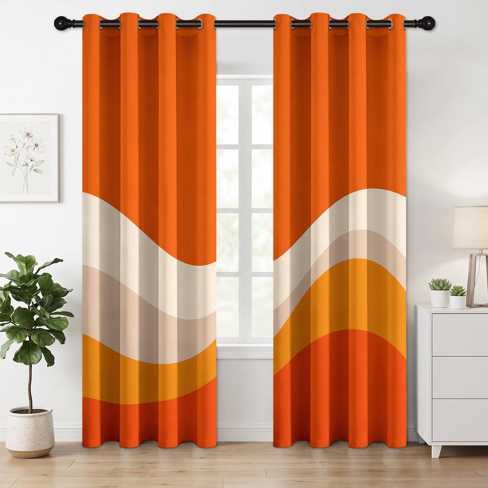 Zasłony zaciemniające w stylu vintage, wys. 229 x szer. 117 cm