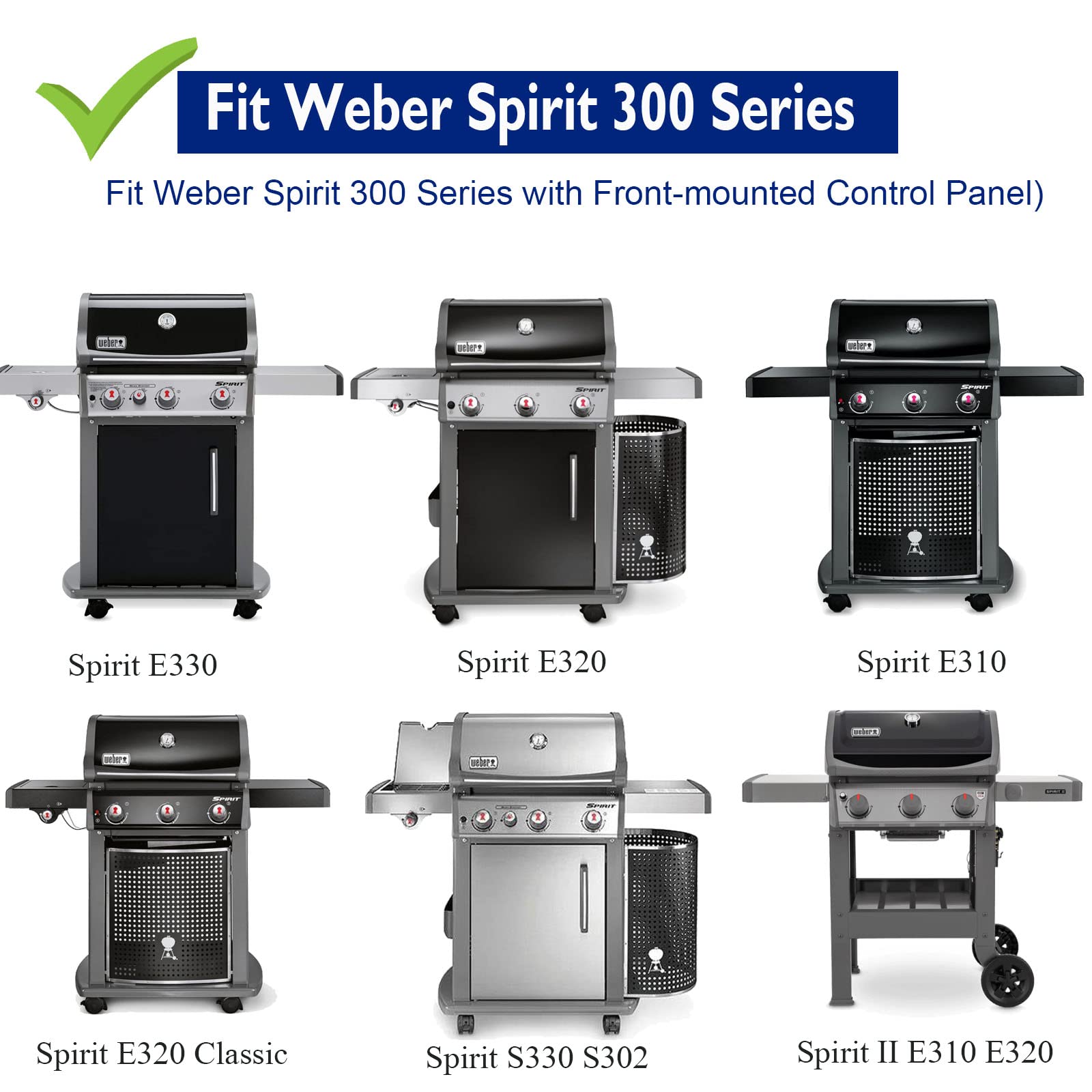 69787 Edelstahl Brenner Ersatzteile für Weber Spirit I & II 300 Serie | 45,3CM Ersatzteile Brennerrohr für Weber Spirit LX 310 Spirit E310 E320 E330 S310 S320 S330, Gasgrill Ersatzbrner