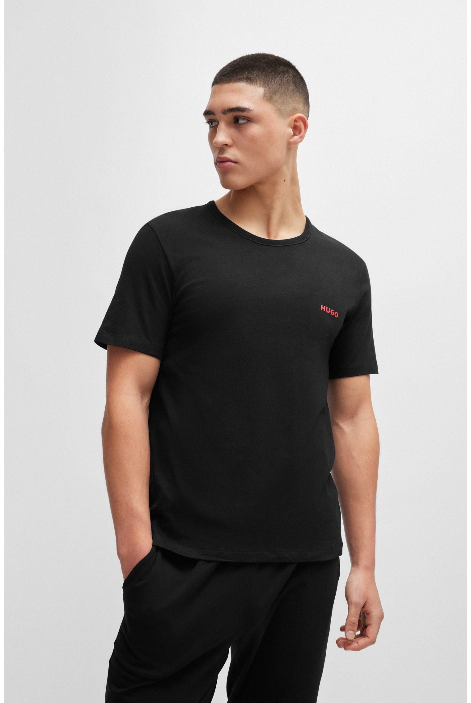 HUGO T-Shirt RN Triplet P Underwear (Pack de 3) para Hombre