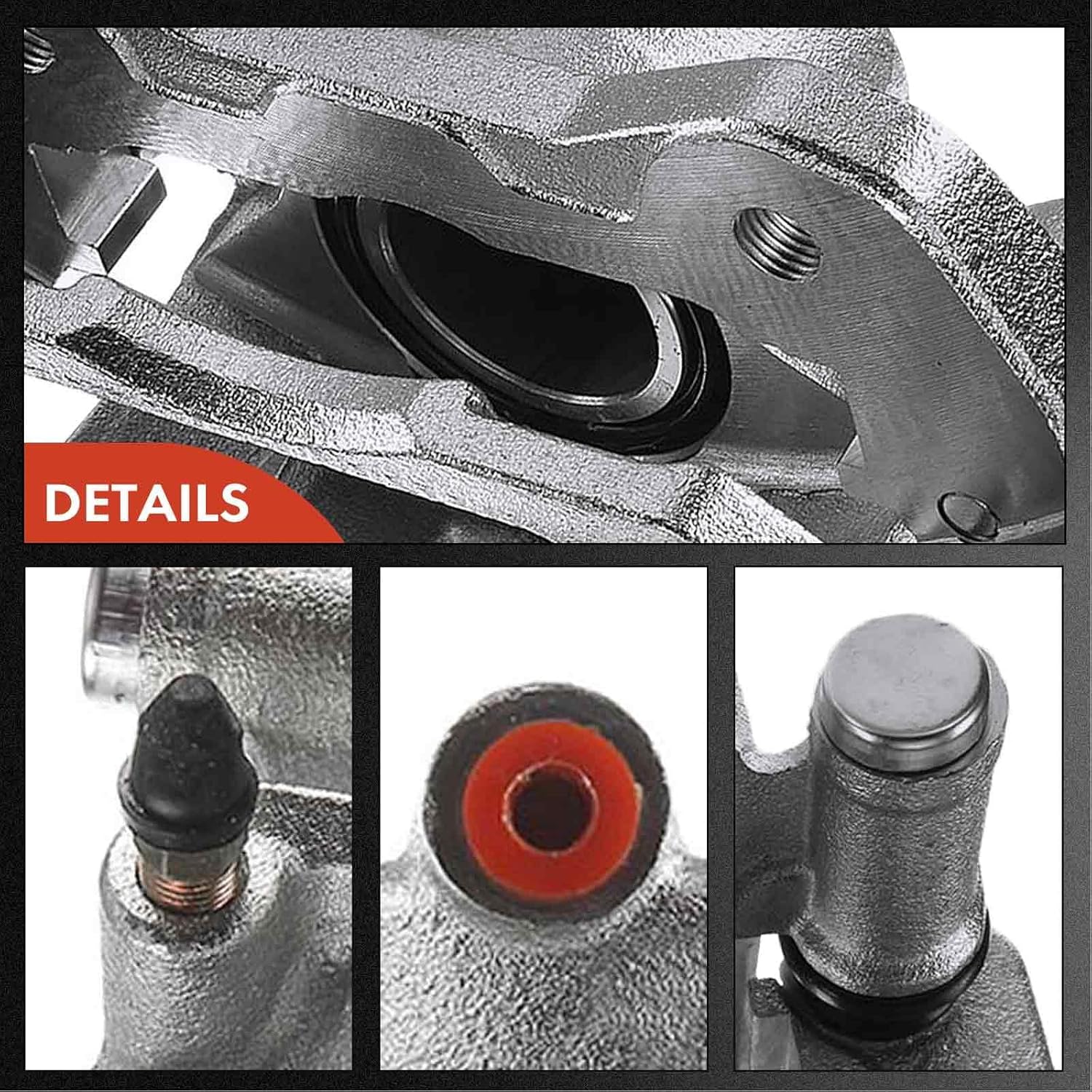 A-Premium Disc Brake Caliper Assembly with Bracket Compatible with Select Isuzu Models - Pickup 1988-1995 2.3L/2.6L, Pickup 1991-1994 3.1L - Front Left Driver Side