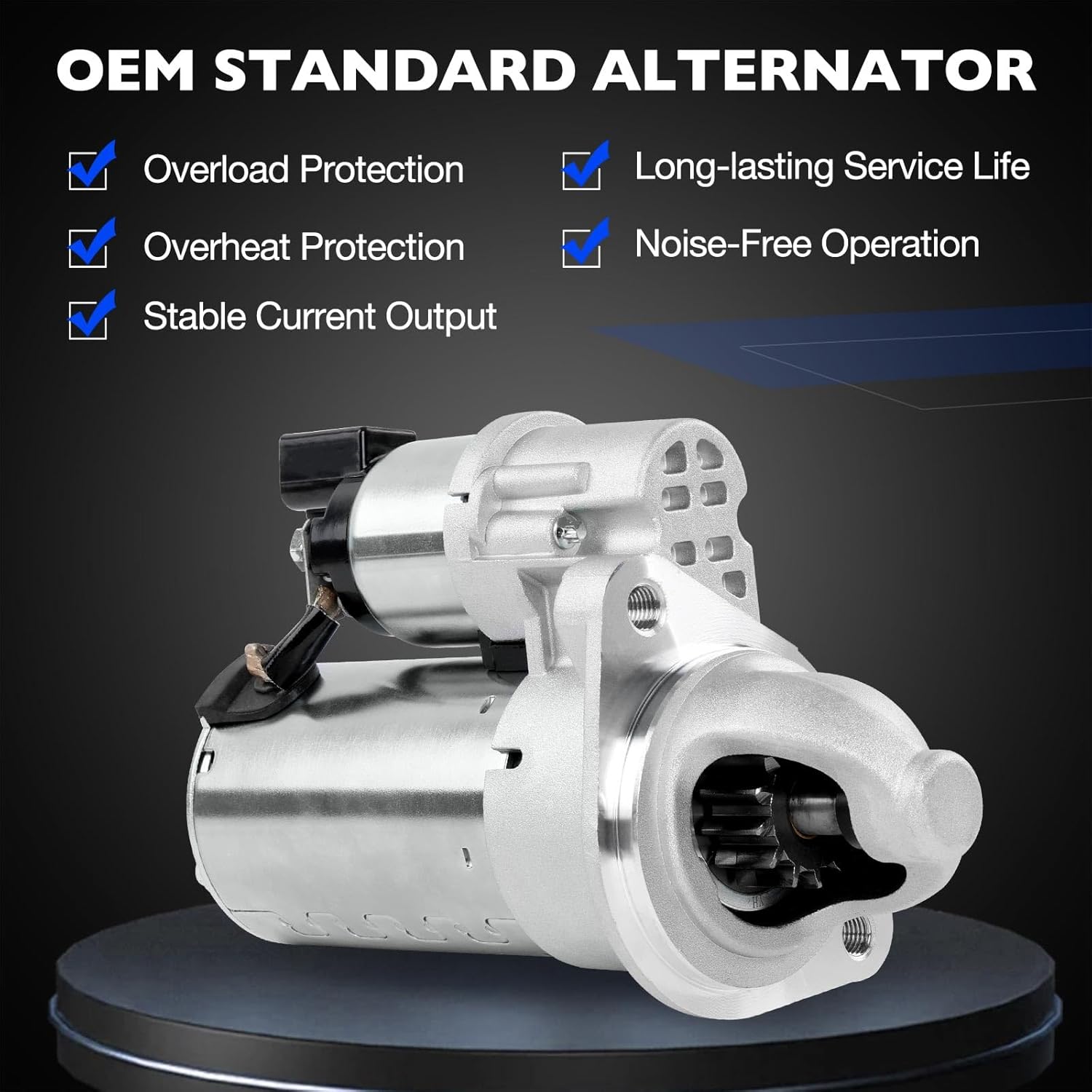 Starter Motor 12V Compatible with Hyundai Elantra 2014-2020, Kia Forte 2019-2021, Replace 361002E551 50006 8000604, 1.8L 2.0L 1.2KW 13-Teeth